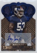 2011 Panini Crown Royale Rookie Blue Signatures /50 Greg Jones #134 Auto nd3