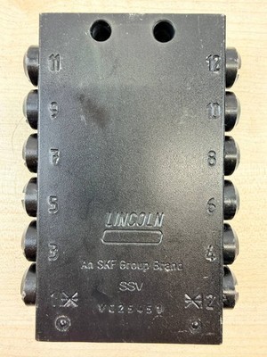 Lincoln Verteiler SSV 12 619 25731 2 Schmierstoffverteiler Block SKF