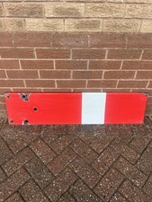 Old Enamel Sign Original Vintage rail Railway Signal Arm  Semaphore