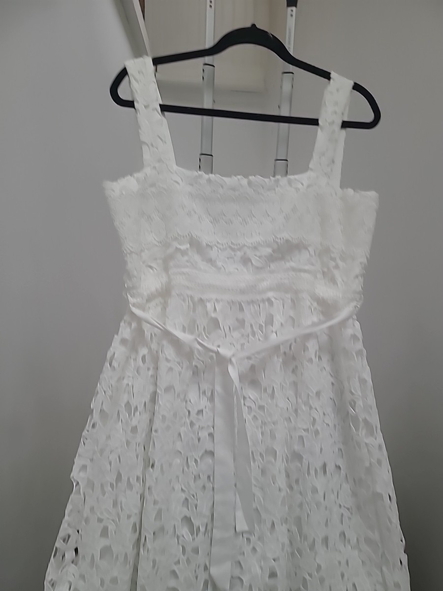 Warehouse White Lace Dress Size 12 Rrp 70 | eBay UK