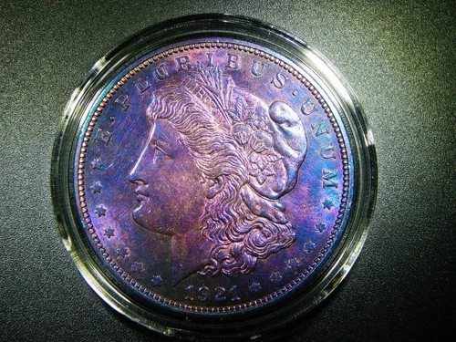 CHOICE MS 1921-D MORGAN MICRO D BEAUTIFULLY TONED COLLECTOR GRADE M1350