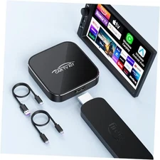 Car TV Mate Max with Wireless CarPlay and Android Auto Adapter, Fire TV Black