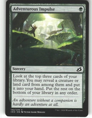 Adventurous Impulse - Ikoria: Lair of Behemoths - MTG - Common - #142 - NM