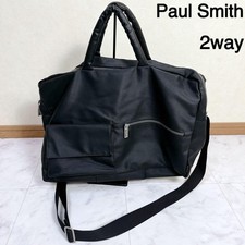 Paul Smith Paul Smith 2WAY Boston Bag Black Large Capacity