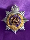 Genuine WW2 The Royal Army Service Corps KC Silver/Gilt/Enamel Cap Badge w/lugs