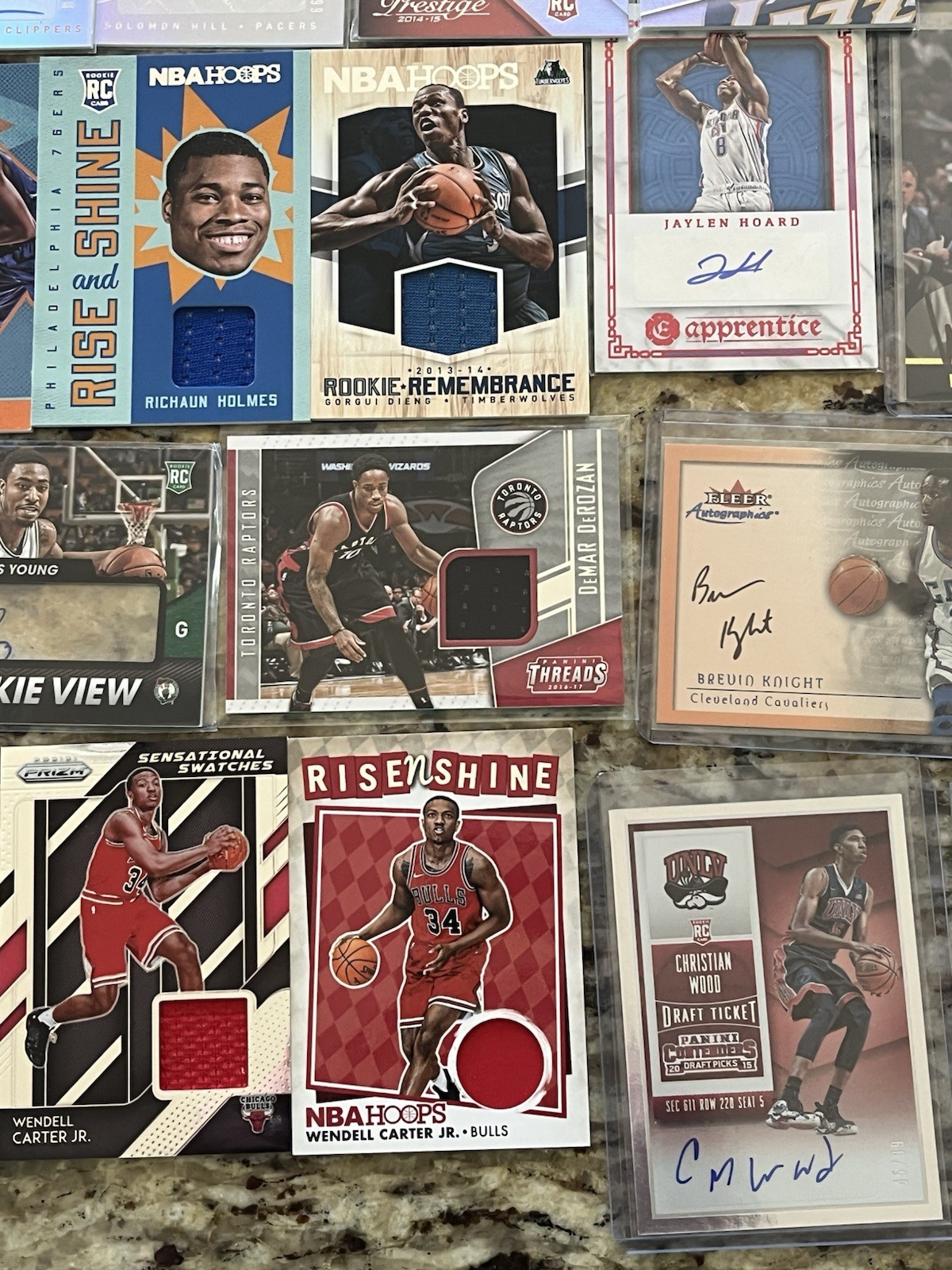 Basketball Jersey Patch Auto Only Lot (139) Rookies RC #D - DeRozan Gordon Ayton view 3