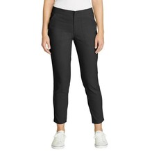 Eddie Bauer Women's Horizon Straight Ankle Pants, Black, Size 10. CF