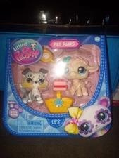 Littlest Pet Shop Gen 7 G7  Series 4 Pet Pairs Cottage Picnic Collie #245 #246