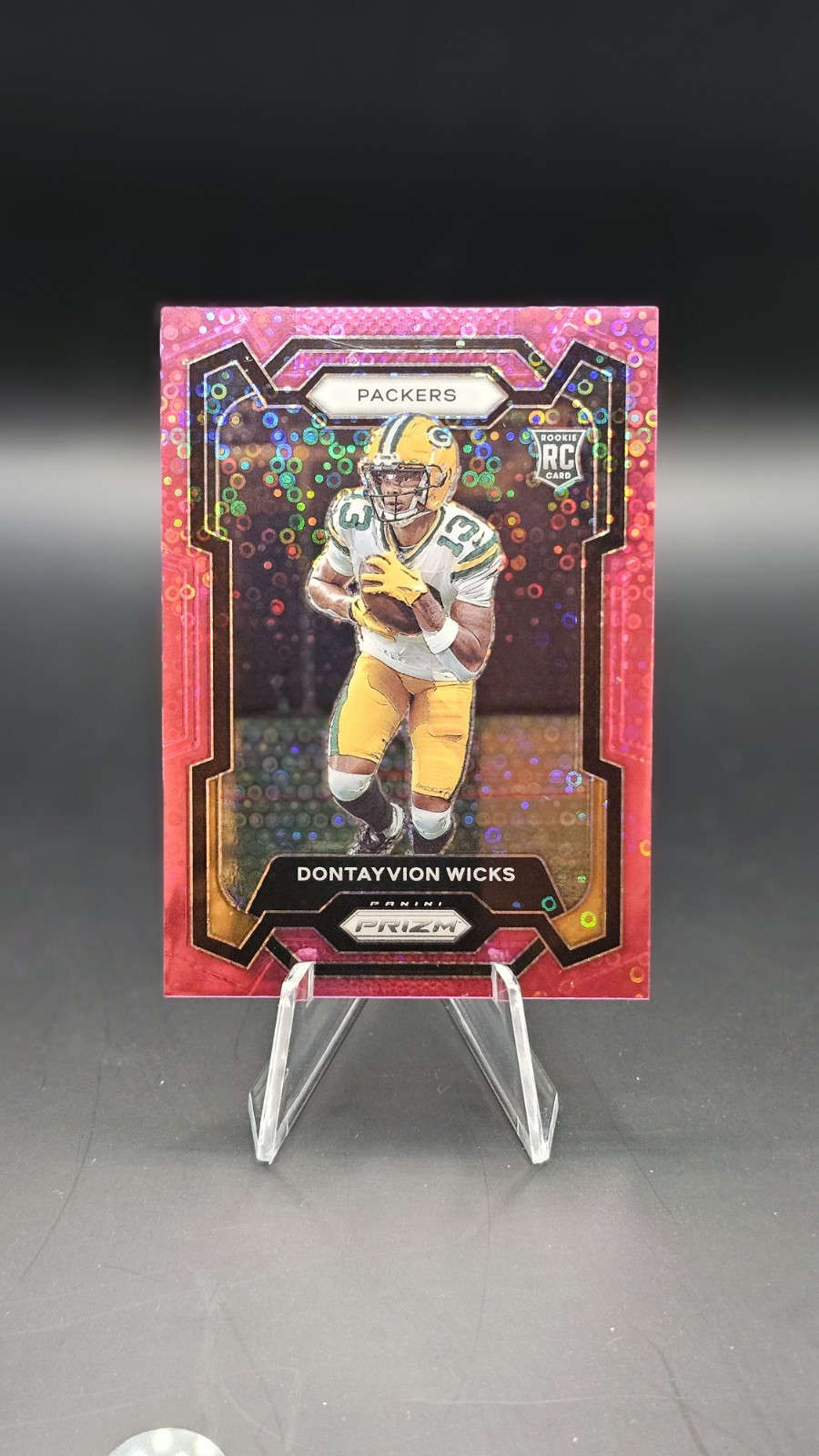 2023 Prizm Dontayvion Wicks Rookie Pink Disco #/15 No. 333
