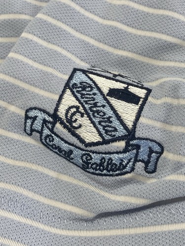 G/Fore Riviera Country Club Shirt Mens L Blue Golf Polo Performance Logo Flaws - Picture 15 of 15
