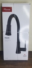 Pfister Classic Matte Black Deck-Mount Pull-Down Kitchen Faucet w/ Sprayer