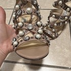 Jimmy Choo leather sandals with pearl and crystal embellishments — photo 5