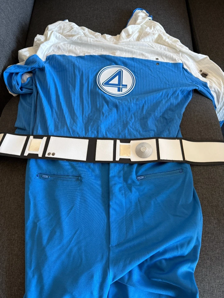 Disfraz de antorcha humana The Fantastic 4 First Steps mono azul Foto 3 de 4