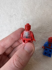 Lego Marvel Superheroes Carnage Minifig Lot #76036 Damaged/ Spiderman 