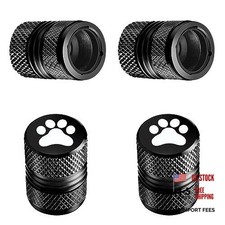 Tire Valve Stem Caps - 4 Pack Anti-corrosion Premium Anodized Dog Cat Paw Black Tire Valve Stem Caps - 4 Pack Anti-corrosion Premium Anodized Dog Cat Paw Black