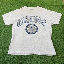 Dallas Cowboys vintage Hanes Heavyweight NFL Football T-Shirt Made in USA (L)