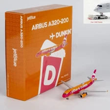 1:400 NG Models NG15061 JetBlue A320 N643JB Dunkin Aircraft Model+Free Tractor