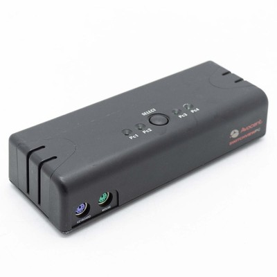Avocent Switchview PC Ps2 4 Ports KVM Server Wahlschalter Anschluss VGA Maus KB_