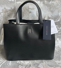 Tommy Hilfiger Tommy Life Satchel Black Satchel Crossbody Tote Bag  New RRP £190