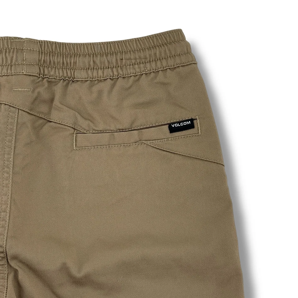 Volcom Frickin Elastic Drawstring Chino Shorts Big Boys Sz Medium 6" Inseam - Image 4 of 4