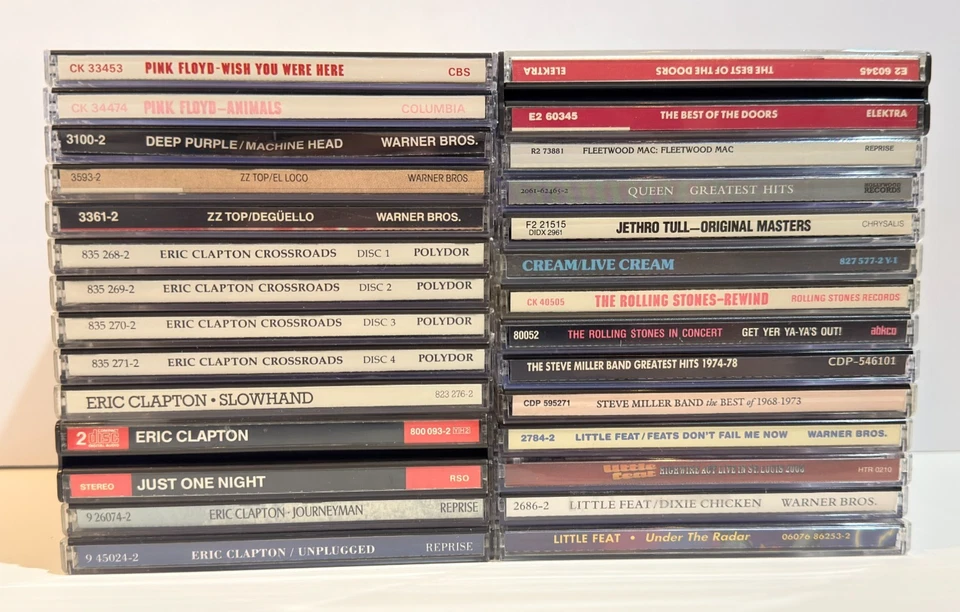 Classic Rock 23 CD Lot Pink Floyd Queen Fleetwood Mac Deep Purple Eric Clapton - Image 2 of 4