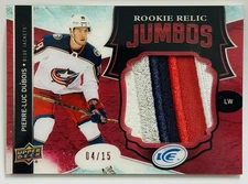 2017-18 Upper Deck Ice Rookie Relic Jumbos Patch Pierre-Luc Dubois #RRJ-PD x/15