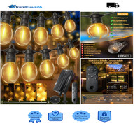 Solar Lichterkette 15M 25 Led G40 Fernbedienung