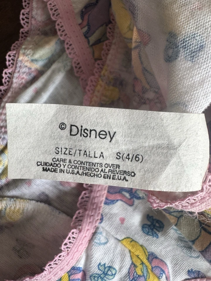 Vintage Disney Cinderella Girls 2 Pc Underwear Set Size S 4/6 Made in USA NWT - Image 3 of 4