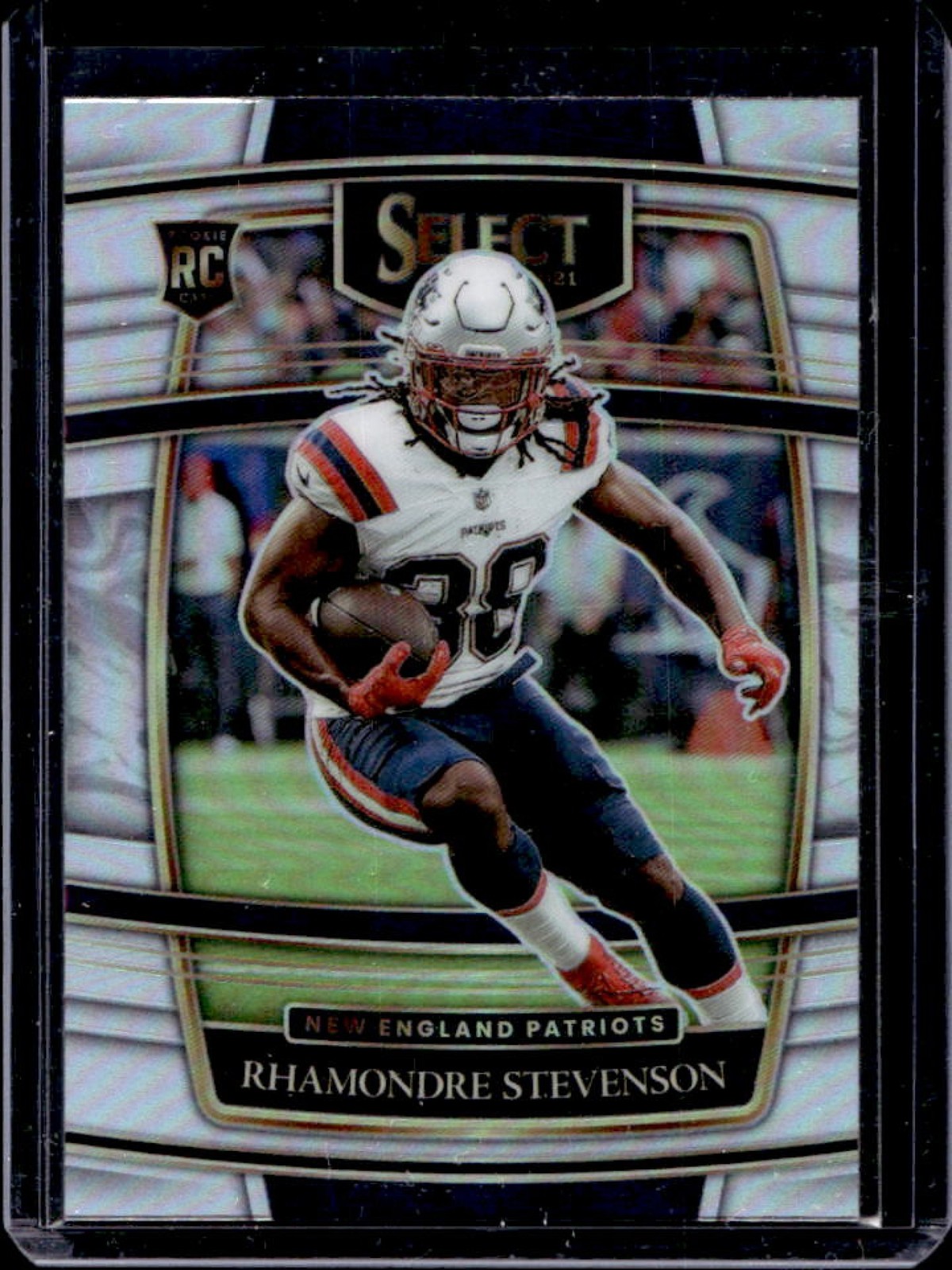 2021 Select Rhamondre Stevenson RC Silver Prizm Concourse #75 Patriots