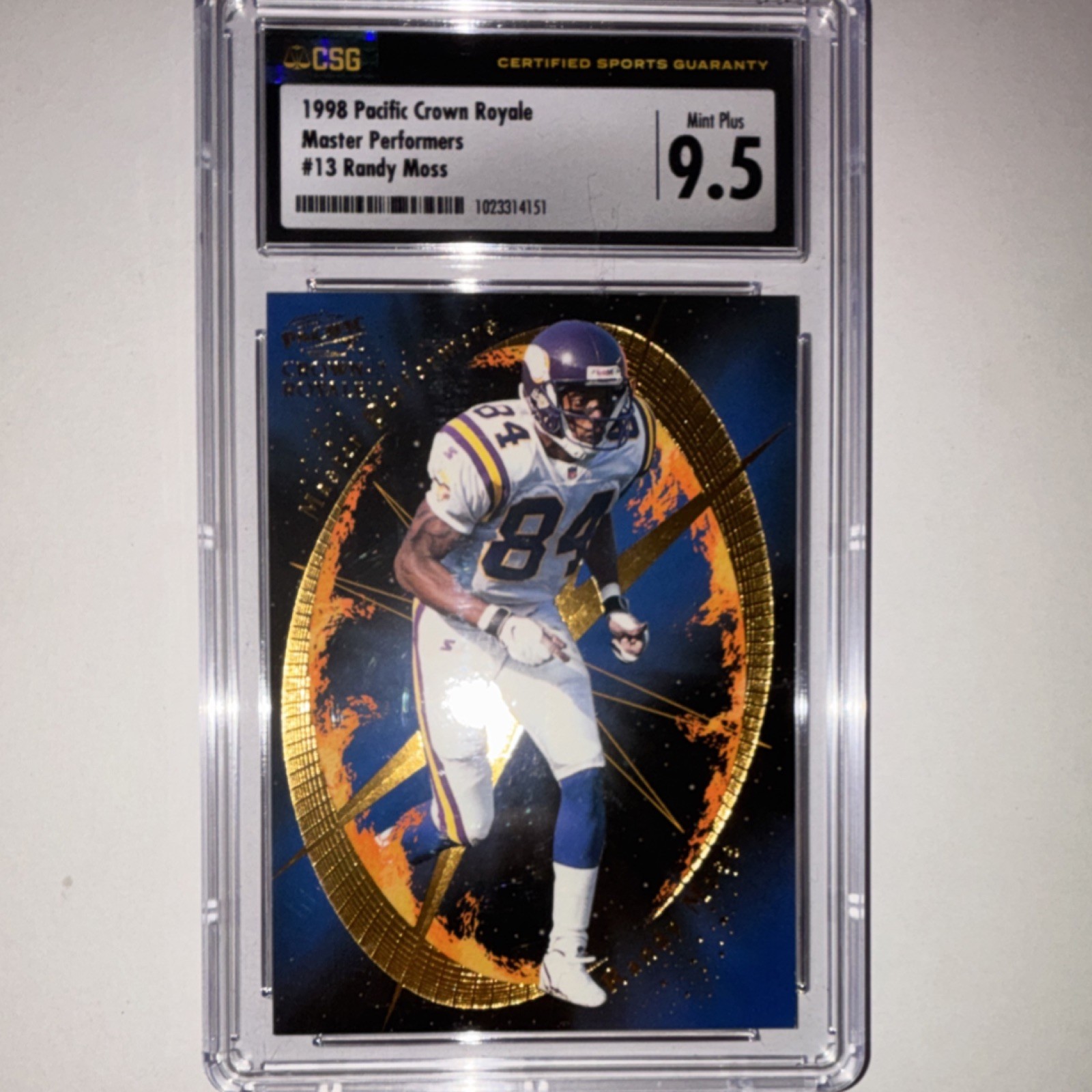 Randy Moss Pacific Crown Royale Master Performers #13 Base