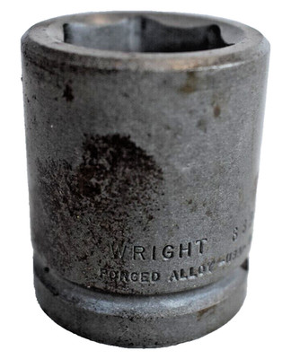 Wright Tools 6836 1-1/8'' SAE Heavy Duty Impact Socket 3/4'' Drive 6 Point USA