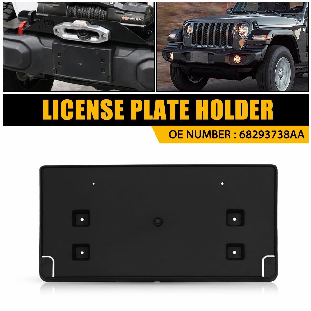 Front License Plate Bracket For Jeep 2018-2023 Gladiator Wrangler 68293738AA USA thumbnail 11
