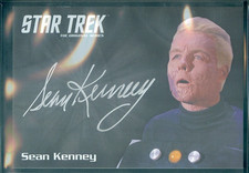 Star Trek Original Series 50th Anniversary Sean Kenney Silver Autograph Card