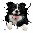 PEEKING SHEPHERD DOG CAR Sticker Waterproof Decal Window Bumper Wall Home Decor