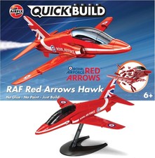 Image of Airfix QUICKBUILD Model Aircraft Kits - J6018 Red Arrows Hawk Model Building Ki