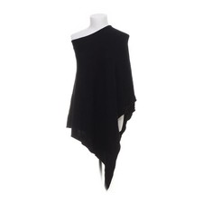 Pieces, Poncho, Größe: ONE SIZE, Schwarz, Kaschmir/Polyamid/Viskose/Wolle #JVY