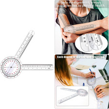 Goniometer 12 Inch Plastic Angle Ruler Physical Therapy Tool Accurate Joint