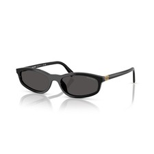MIU MIU MU A06S 16K08Z Black Dark Grey Lens Women Sunglasses AUTHENTIC