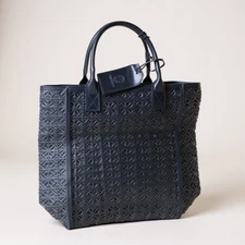 NWT Tory Burch Bag Womens Navy Blue Perforated Lace Weekender Tote