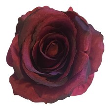 Burgundy Hair Flower Rose Wedding Guest Gothic Bridesmaids Hair Accessories UK