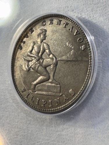 1931-M Filippine 5 Centavos Classificato MS 60 Dettagli Corrosi da ANACS - Foto 7 di 8