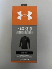 Under Armour Men's ColdGear Base 3.0 Crew Size SM Color Black