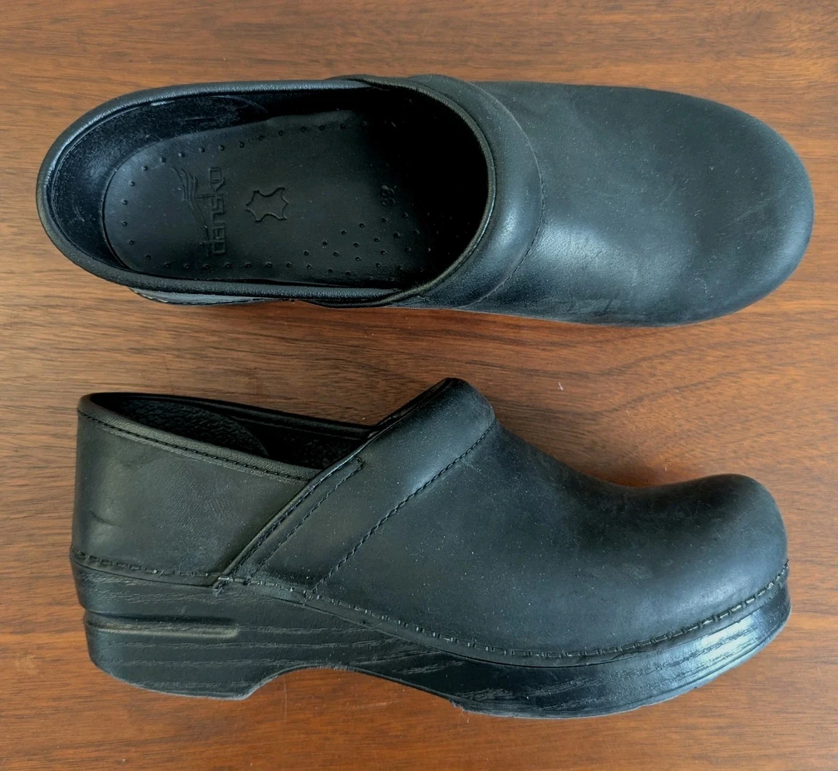 Bottines Dansko En Cuir Daim Noir - Taille 39 (US 8.5) - Talons Hauts - Occasion Excellent État Femme