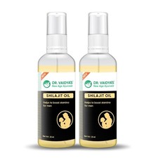 Dr. Vaidya  s Shilajit Oil for Men Ashwagandha  Gokshura - 30ml Pack of 2 