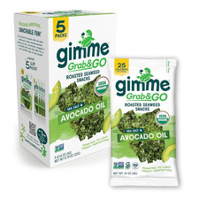 Gimme Snack Alghe Arrosto Bio Confezione Varietà Keto Vegan Senza Glutine 5 Conteggi