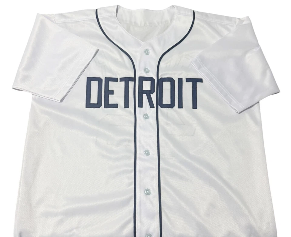 Detroit Tigers Cecil Fielder Autographed Pro Style White Jersey BAS Authentic... - Image 2 of 2