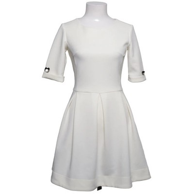 Forti, Kleid, Größe: 36, Weiß, Einfarbig, Damen #Nrq
