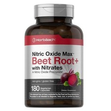 Horb ach 180ct Beet Root Nitric Oxide Capsules   Vegetarian Non-GMO Gluten Free