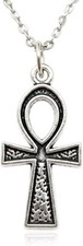 Stainless Steel Ankh Egyptian Ankh Necklace, Handmade Key of Life Charm Jewelry