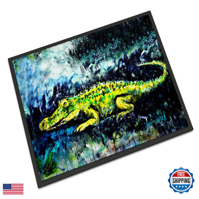 Caroline'S Treasures Carolines Treasures Mw1233Mat Sneaky Alligator Doormat